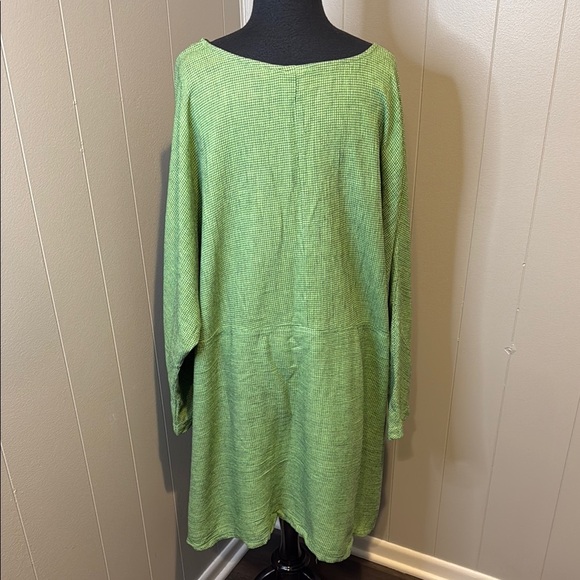 Mill Valley Green Women's 3XL Dolman Tunic Top Long Neck Wide Sleeve Pockets - Picture 5 of 6